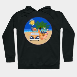 Vacation At the Beach! Sun, Sand and Surf Hoodie